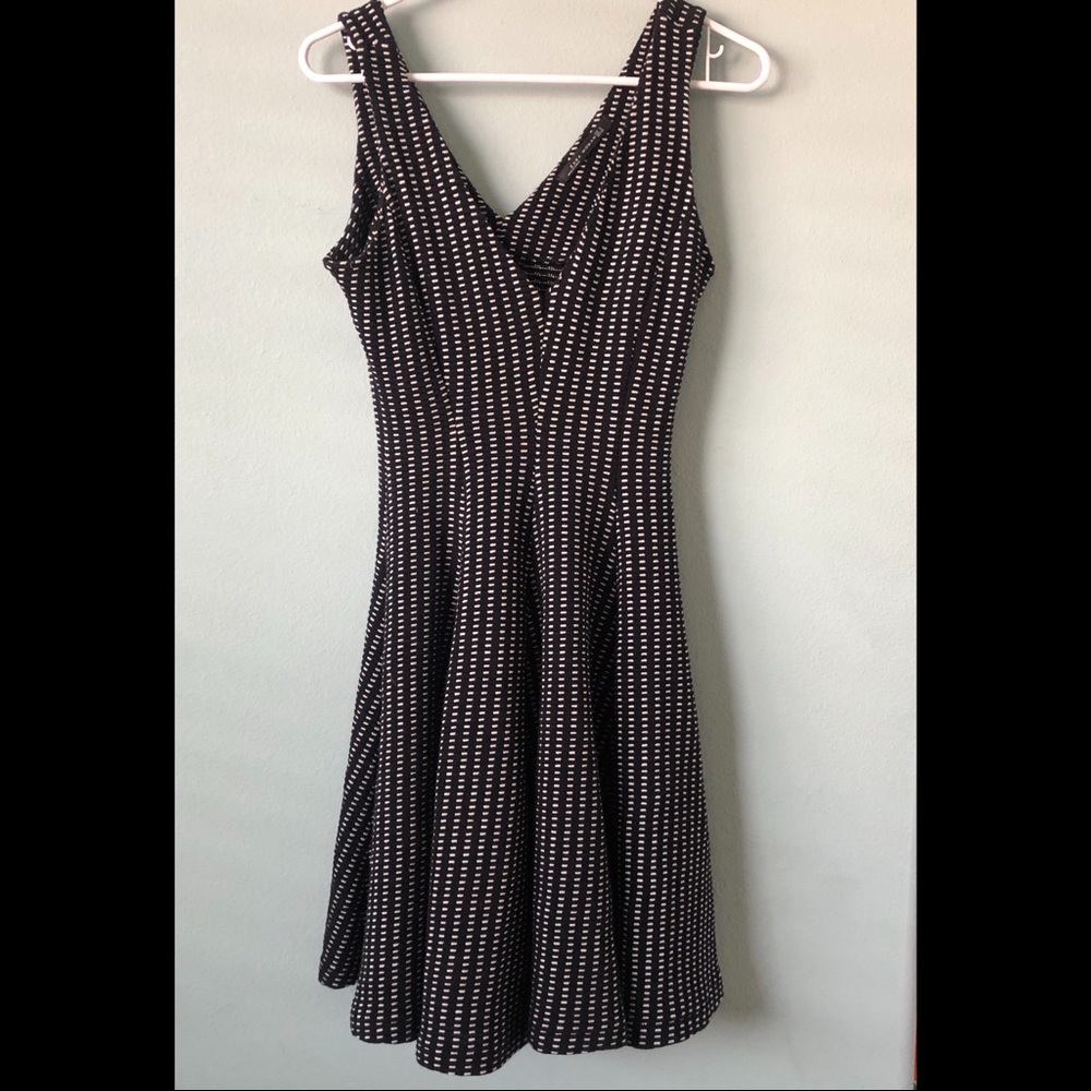 Zara Black and White Cocktail Dress S
